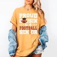 Proud Cousin Of a Football Senior 2026 Graduation Gifts Women's Comfort Colors T-Shirt Mustard