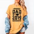 Proud Dad Of A Class 2019 Graduate T Shirt Graduation Women's Comfort Colors T-Shirt Mustard