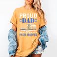 Proud Dad Of A State Trooper Police Officer Graduation Women's Comfort Colors T-Shirt Mustard