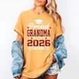 Proud Grandma Of A 2026 Graduate Class Of Graduation Women's Comfort Colors T-Shirt Mustard
