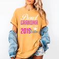 Proud GRANDMA Of A Class 2019 Senior Graduation Women's Comfort Colors T-Shirt Mustard