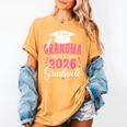 Proud Grandma Of a Class Of 2026 Graduate For Graduation Women's Comfort Colors T-Shirt Mustard