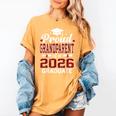 Proud Grandparent Of A 2026 Graduate Class Of Graduation Women's Comfort Colors T-Shirt Mustard
