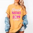 Proud MIMI Of A Class 2019 Senior Tshirt Graduation Women's Comfort Colors T-Shirt Mustard