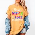 Proud Mom Of a 2022 Graduate Matching Tie Dye Graduation Women's Comfort Colors T-Shirt Mustard