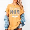 Proud Mom Of a 2024 Graduate Mama Checkered Graduation Women's Comfort Colors T-Shirt Mustard