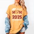 Proud Mom Of 2025 Senior Graduate Matching Family Graduation Women's Comfort Colors T-Shirt Mustard
