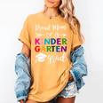 Proud Mom Of A Kindergarten Grad Shirt Graduation Women's Comfort Colors T-Shirt Mustard