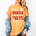 Proud Niece Of a Class Of 2025 Graduate For Graduation Women's Comfort Colors T-Shirt Mustard