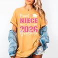 Proud Niece Of a Class Of 2026 Graduate For Graduation Women's Comfort Colors T-Shirt Mustard