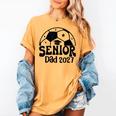 Proud Senior Dad Soccer Class Of 2027 Graduation Graduate Women's Comfort Colors T-Shirt Mustard