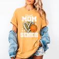 Proud Senior Mom Class Of 2026 Basketball Graduation Leopard Women's Comfort Colors T-Shirt Mustard