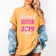 Proud SISTER Of A Class 2019 Senior Tshirt Graduation Women's Comfort Colors T-Shirt Mustard