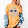 Proud Sister Of Two Class Of 2025 Graduates Twins Graduation Women's Comfort Colors T-Shirt Mustard