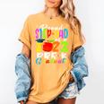 Proud Step-Dad Of 2023 Pre-K Graduate Fathers Day Graduation Women's Comfort Colors T-Shirt Mustard