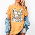Proud Stepmom Of A 2019 Senior School Graduation Shirt Women's Comfort Colors T-Shirt Mustard