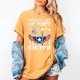 Proud US Air Force Sister Flag Air Force Graduation Sister Women's Comfort Colors T-Shirt Mustard