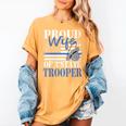 Proud Wife Of a State Trooper Police Officer Graduation Women's Comfort Colors T-Shirt Mustard