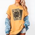 Queen Of Books Playing Card Aesthetic For Book Lovers Premium Tri-Blend Women's Comfort Colors T-Shirt Mustard