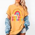 Rainbow Last Day Of 2nd Grade Teacher Student Graduation For Men Women Kids Women's Comfort Colors T-Shirt Mustard