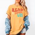 Read A Book Bruh Read Reading Librarian Boys Teen Kids Women's Comfort Colors T-Shirt Mustard