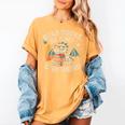 Read Books Be Kind Stay Weird Book Dragon Skeleton Reading Women's Comfort Colors T-Shirt Mustard