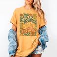 Read Books Lift Weights Fight Fascists Reading Lover Women's Comfort Colors T-Shirt Mustard Read Books Lift Weights Fight Fascists Reading Lover Women's Comfort Colors T-Shirt Mustard