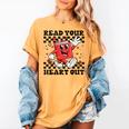 Read Your Heart Out Teacher Valentines Book Lover Women's Comfort Colors T-Shirt Mustard Read Your Heart Out Teacher Valentines Book Lover Women's Comfort Colors T-Shirt Mustard