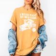 I Read Past My Bedtime Late Night Readers Book Club Women's Comfort Colors T-Shirt Mustard