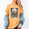 Read In Peace Skeleton Book Lover Bookworm Book Women's Comfort Colors T-Shirt Mustard