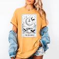 The Reader Tarot Card Bookworm Books Lover Dragon Librarians Women's Comfort Colors T-Shirt Mustard