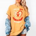 Red In Memory Of Grandma Heart Disease Awareness Month Women's Comfort Colors T-Shirt Mustard Red In Memory Of Grandma Heart Disease Awareness Month Women's Comfort Colors T-Shirt Mustard