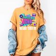 Retro 80s Style 90s Pop Fashion Nostalgia Eighties Music Women's Comfort Colors T-Shirt Mustard
