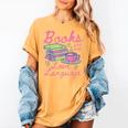 Retro Books Are My Love Language Valentine Book Lovers Women's Comfort Colors T-Shirt Mustard Retro Books Are My Love Language Valentine Book Lovers Women's Comfort Colors T-Shirt Mustard