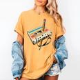 Retro Cassette Tape & Pencil Rewind Nostalgia Party 80s 90s Premium Women's Comfort Colors T-Shirt Mustard