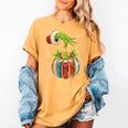 Retro Christmas Ornament Book Christmas Teacher Librarian Women's Comfort Colors T-Shirt Mustard