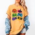 Retro Gamer Controller 80s 90s Video Game Arcade Nostalgia Women's Comfort Colors T-Shirt Mustard Retro Gamer Controller 80s 90s Video Game Arcade Nostalgia Women's Comfort Colors T-Shirt Mustard