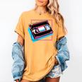 Retro VHS Vaporwave Video Cassette Nostalgia Geek Chic Premium Tri-Blend Women's Comfort Colors T-Shirt Mustard