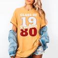 Reunion 1980 Class Of 1980 Reunion 80 Graduation 1980 Women's Comfort Colors T-Shirt Mustard