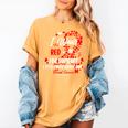 Ribbon Blood Cancer Angel Memory Support Dad Mom Red Women's Comfort Colors T-Shirt Mustard
