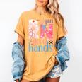 You RN Good Hands Cute Nurse Nursing Student Graduation Women's Comfort Colors T-Shirt Mustard