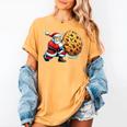 Santa Holding Cookie Xmas Baker Introvert Christmas Women's Comfort Colors T-Shirt Mustard Santa Holding Cookie Xmas Baker Introvert Christmas Women's Comfort Colors T-Shirt Mustard