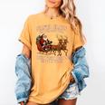 Santa Has The Right Idea Introvert Christmas Women's Comfort Colors T-Shirt Mustard
