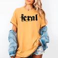 Sarcasm Women Introvert Wild Men Feral Women's Comfort Colors T-Shirt Mustard