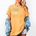 I Came I Saw I Left Early Introverts Lovers Women's Comfort Colors T-Shirt Mustard
