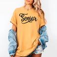 That Says Senior Cursive Script Graduation Women's Comfort Colors T-Shirt Mustard