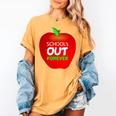 School Is Out Forever Graduation Humor Women's Comfort Colors T-Shirt Mustard