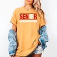 Senior 2018 Valedictorian School Colors Graduation Women's Comfort Colors T-Shirt Mustard