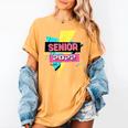 Senior 2022 Graduation Class Of 2022 Retro 90's Graduation Women's Comfort Colors T-Shirt Mustard
