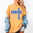 Senior 2024 Graphic Class Of 2024 Graduation Graphic Women's Comfort Colors T-Shirt Mustard
